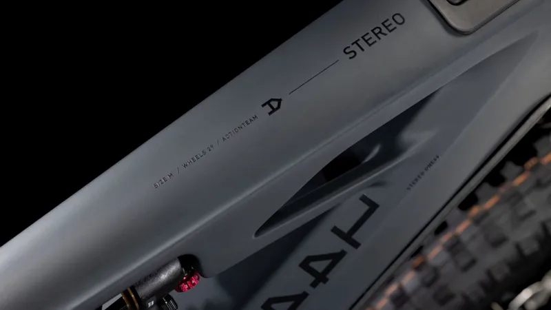 Cube Stereo Hybrid One44 HPC AT eMountain Bike in Carbon/Gold-2